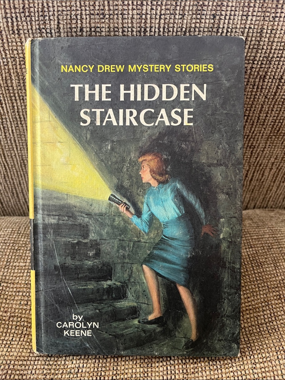 Nancy Drew "The Hidden Staircase" Vintage Mystery Book - Blue Cover